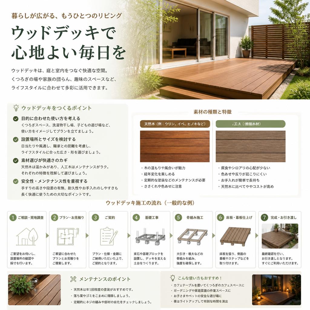 5. 理想のウッドデッキの作り方