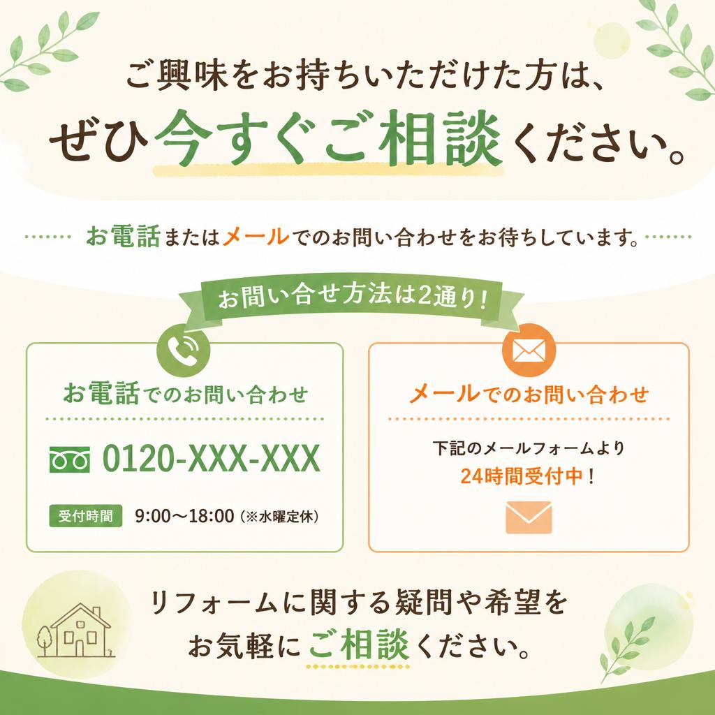 今すぐお問い合わせを！