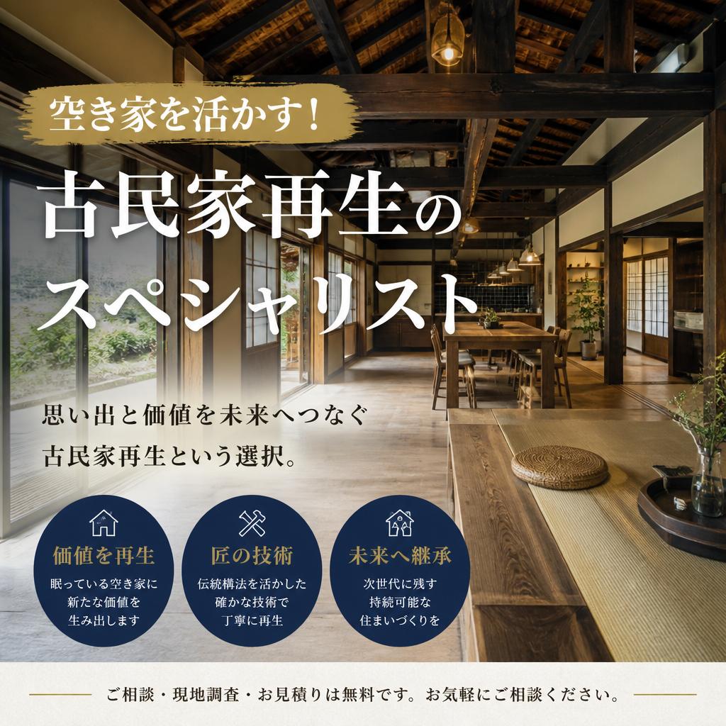 空き家を活かす！古民家再生のスペシャリスト
