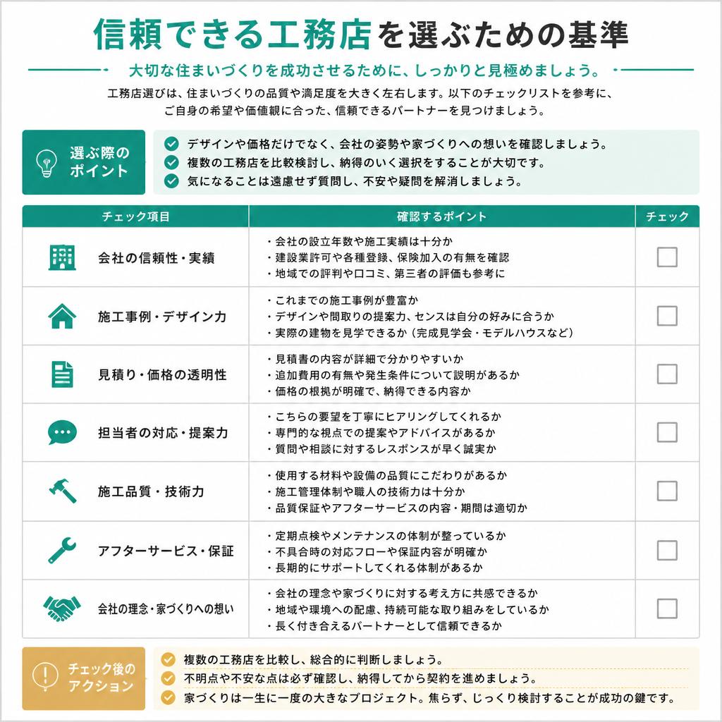 4. 工務店選びのポイント