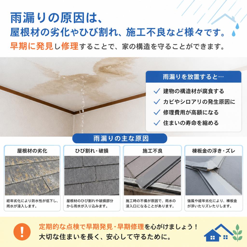 雨漏りの原因とは？
