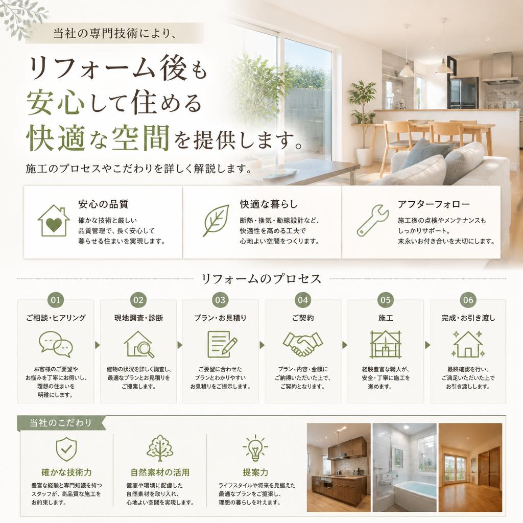 快適な住環境を実現する技術