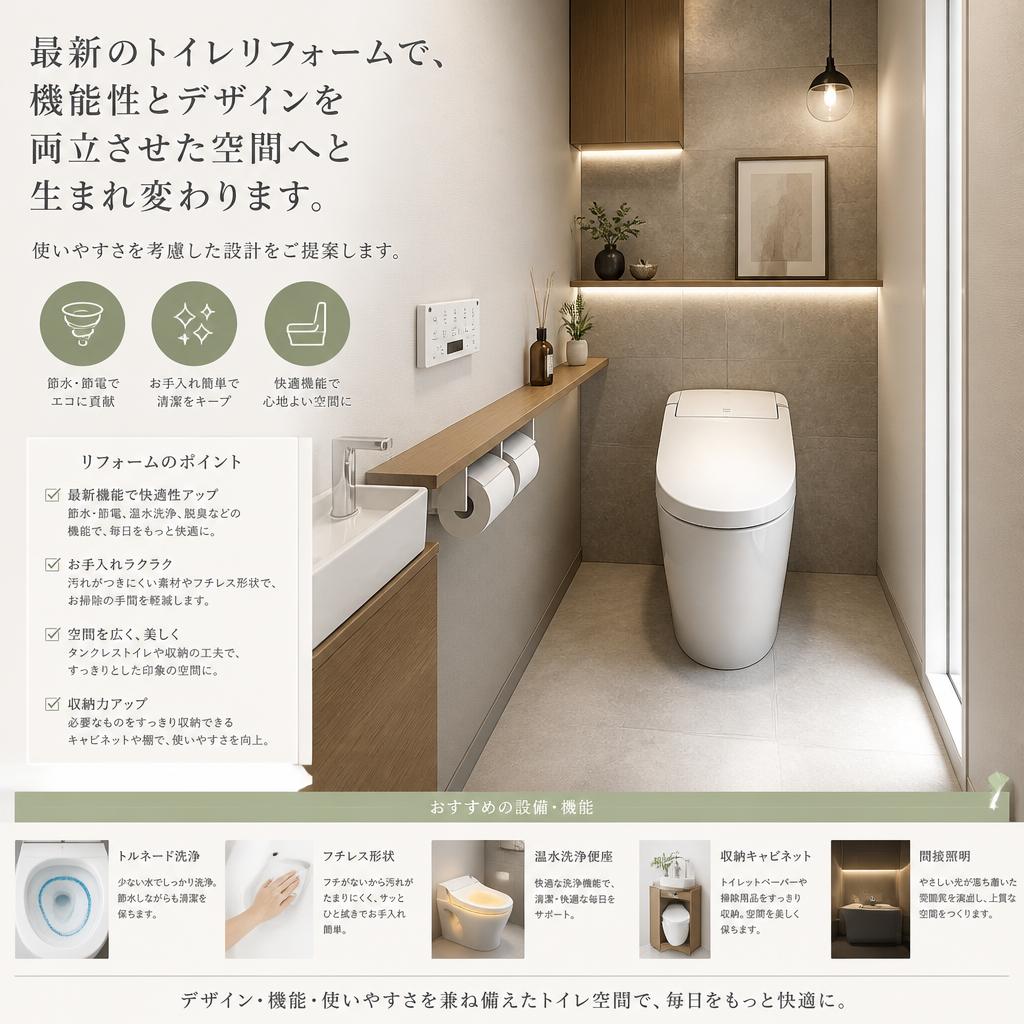 トイレの機能性向上
