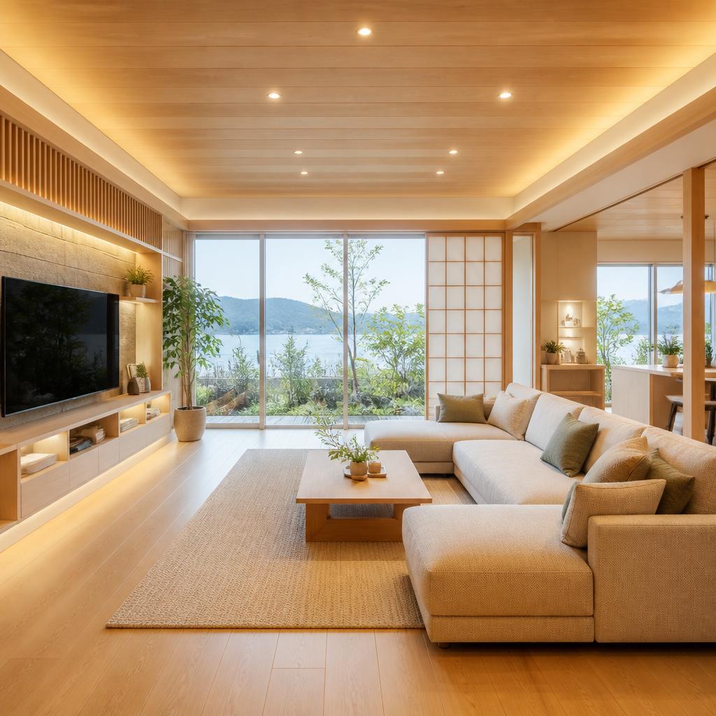 松江市で家族団らんを促進する快適なリビングデザイン