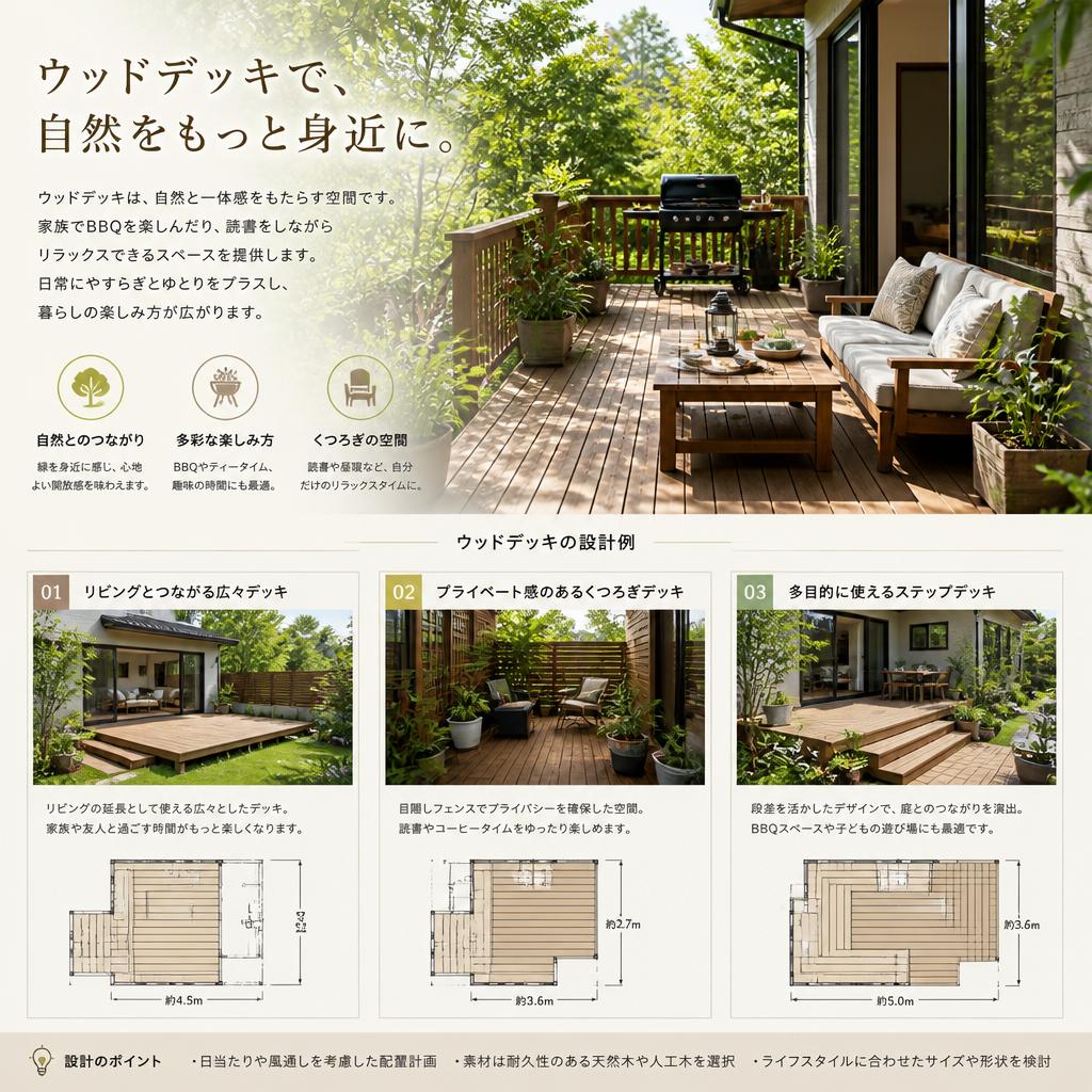 2. ウッドデッキの利点