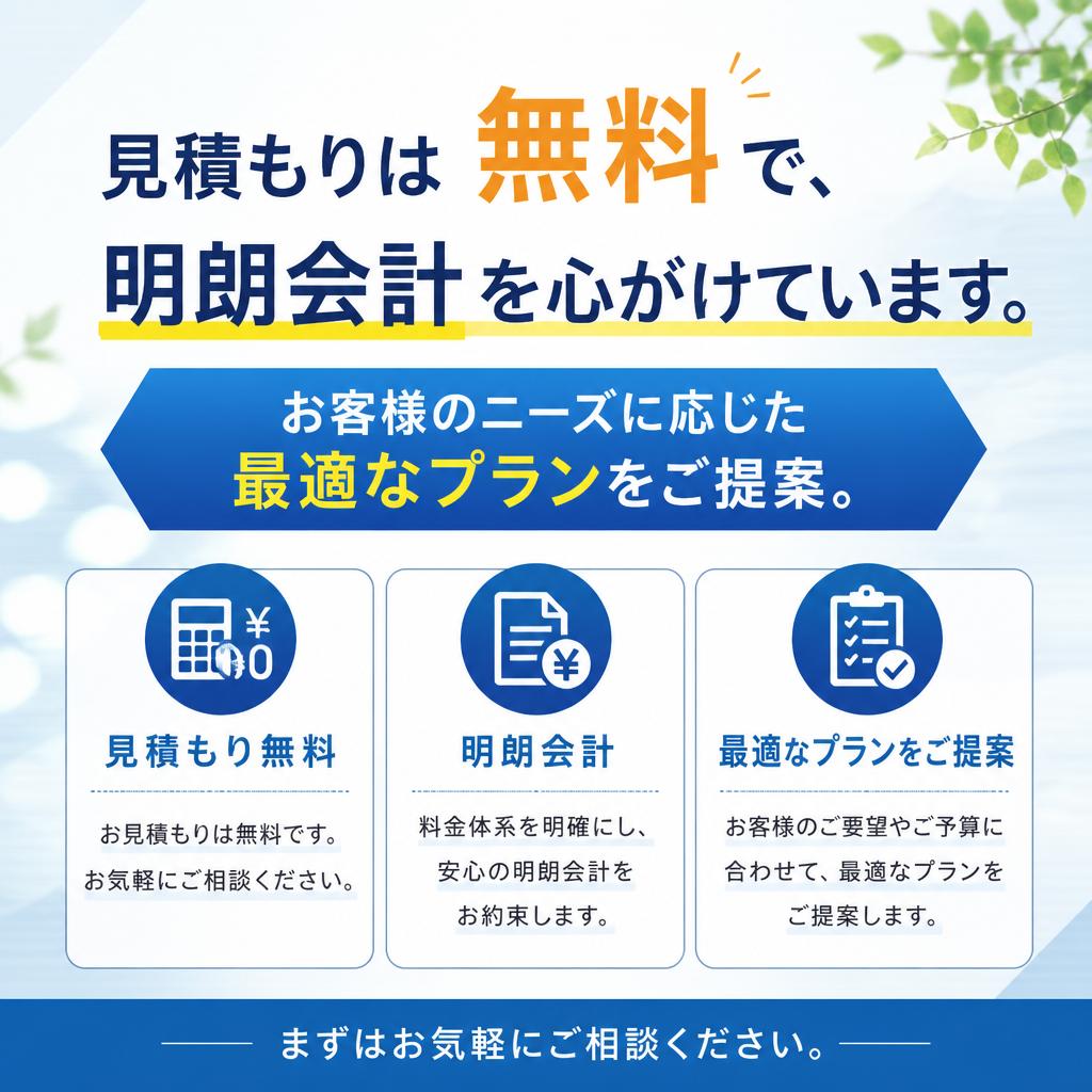 費用面の明確化