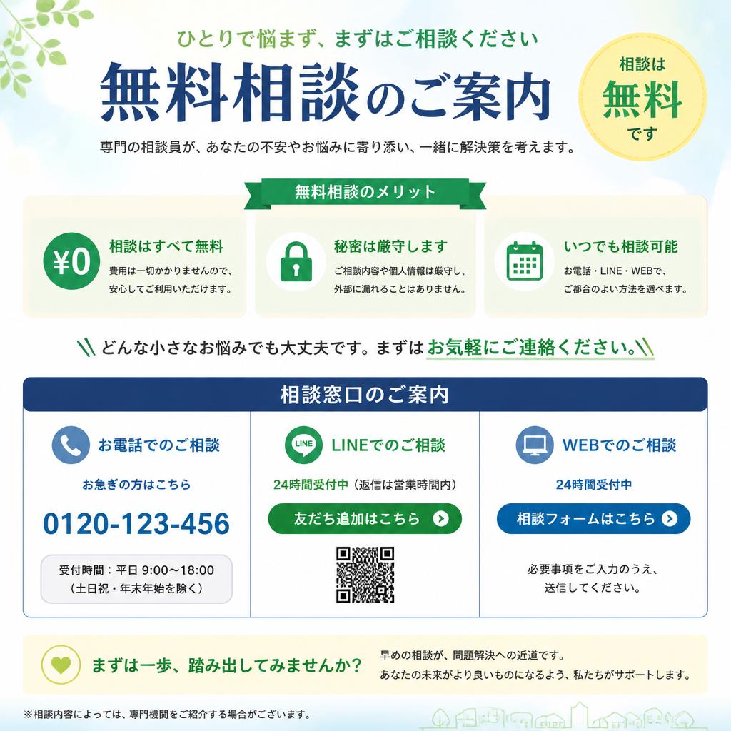 まずはお気軽にお問い合わせを！