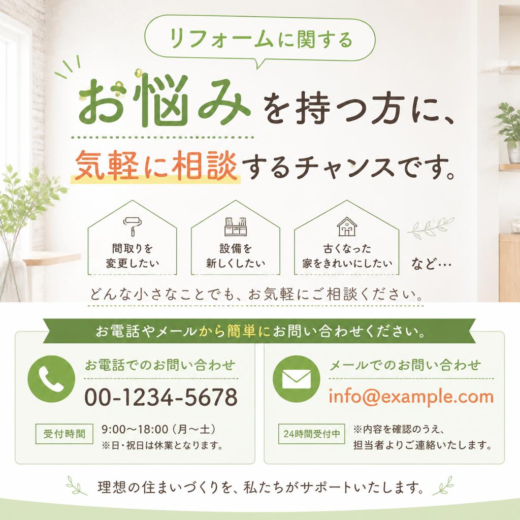 今すぐお問い合わせを！