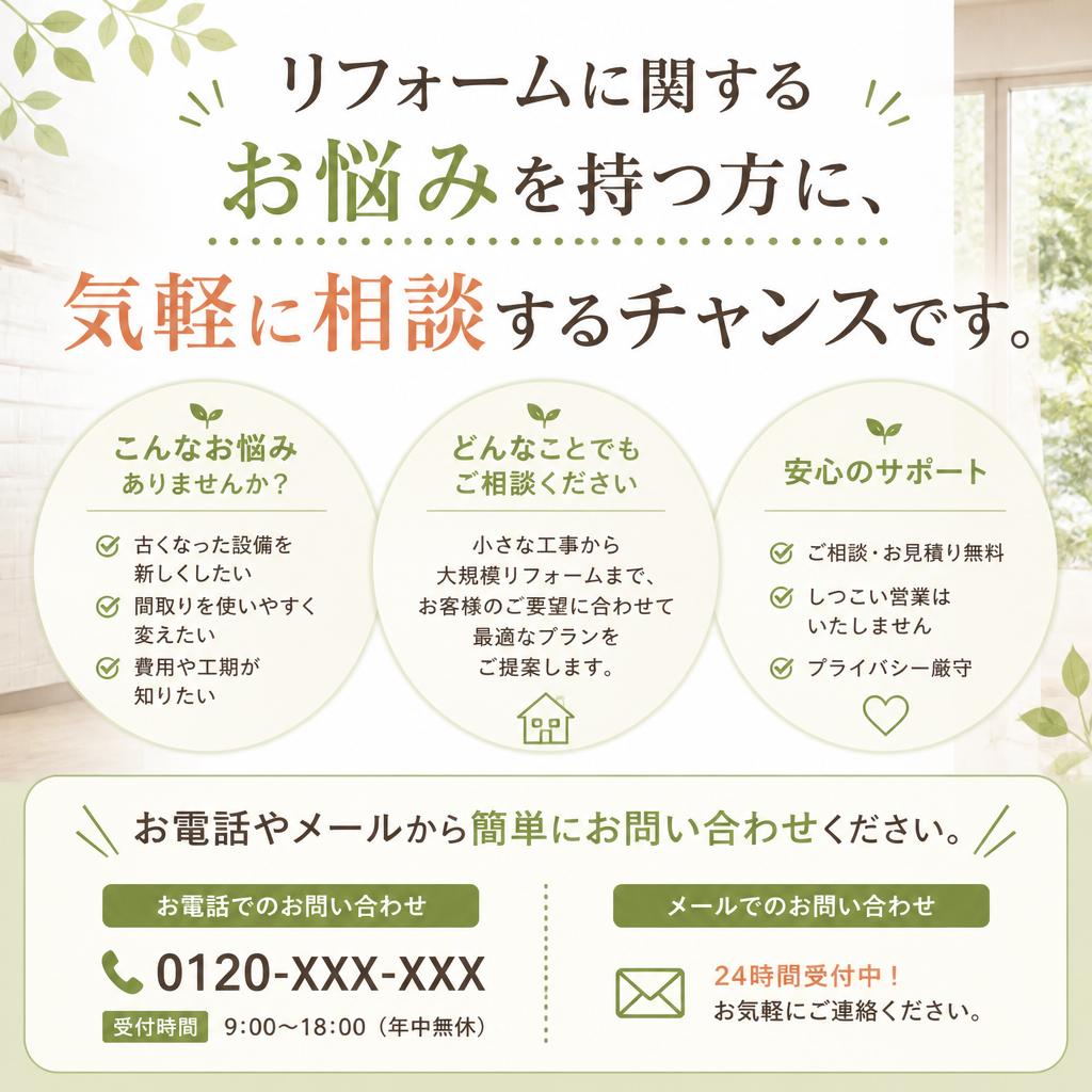 今すぐお問い合わせを！