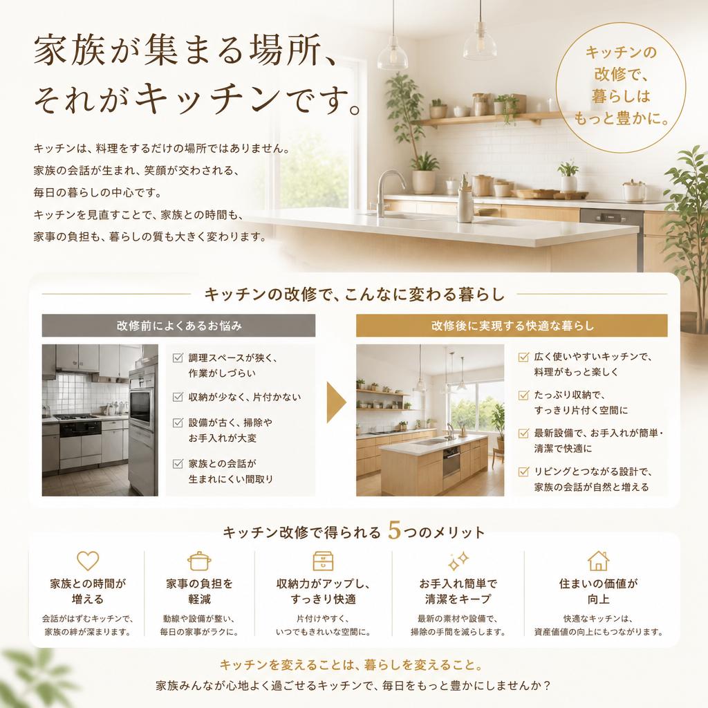 キッチンは家の中心