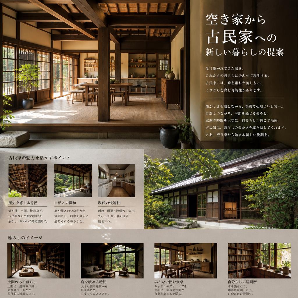 空き家から古民家への新しい暮らしの提案