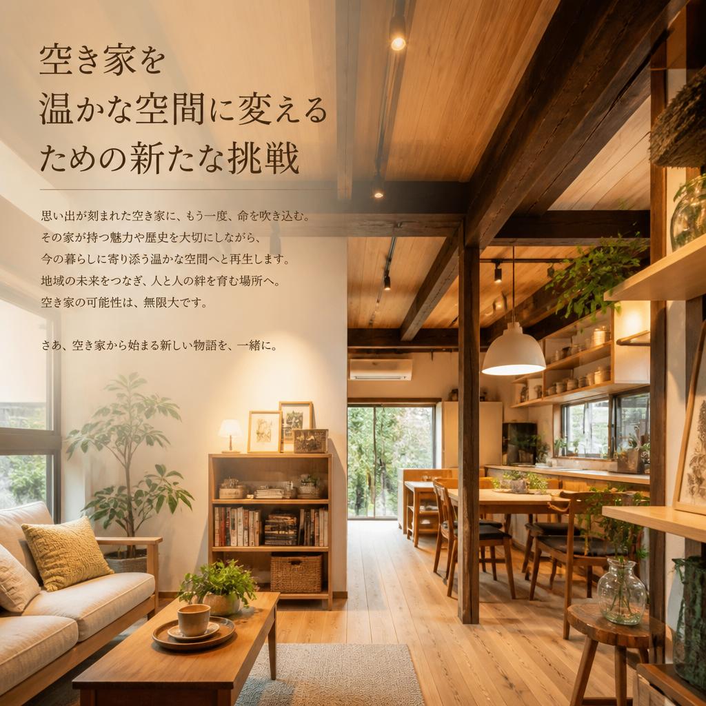 空き家を温かな空間に変えるための新たな挑戦
