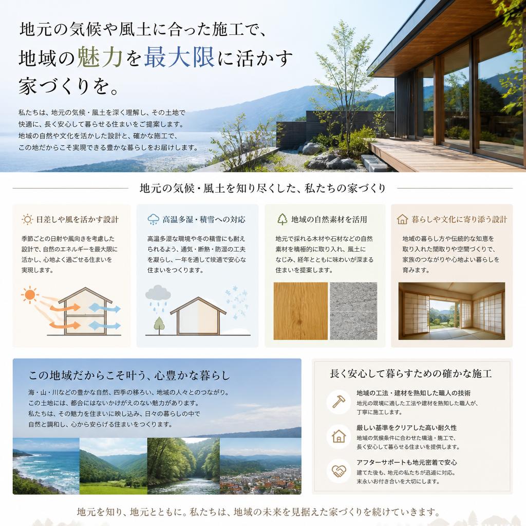 地域密着型の施工体制