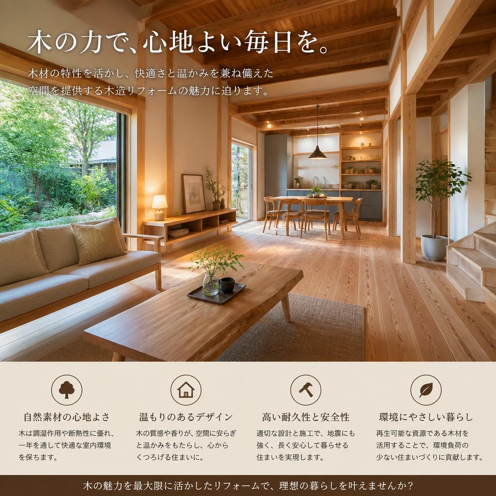 木造リフォームの利点