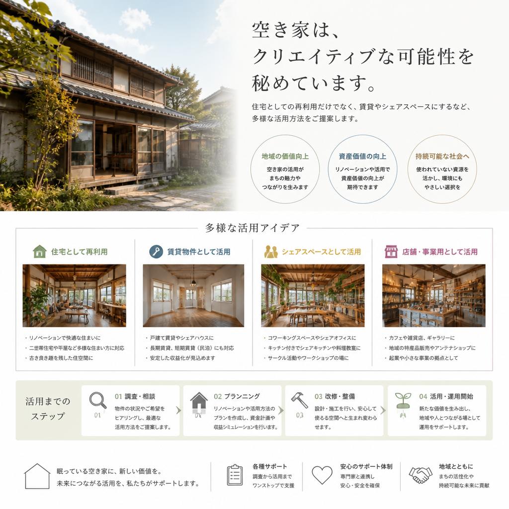 空き家を活かす方法