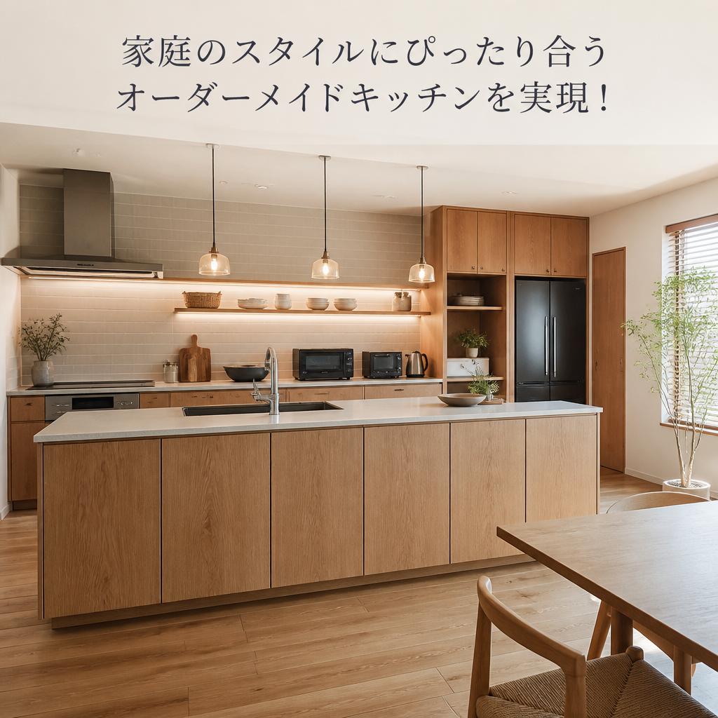 家庭のスタイルにぴったり合うオーダーメイドキッチンを実現！