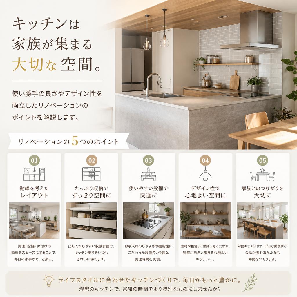 理想のキッチンを実現する