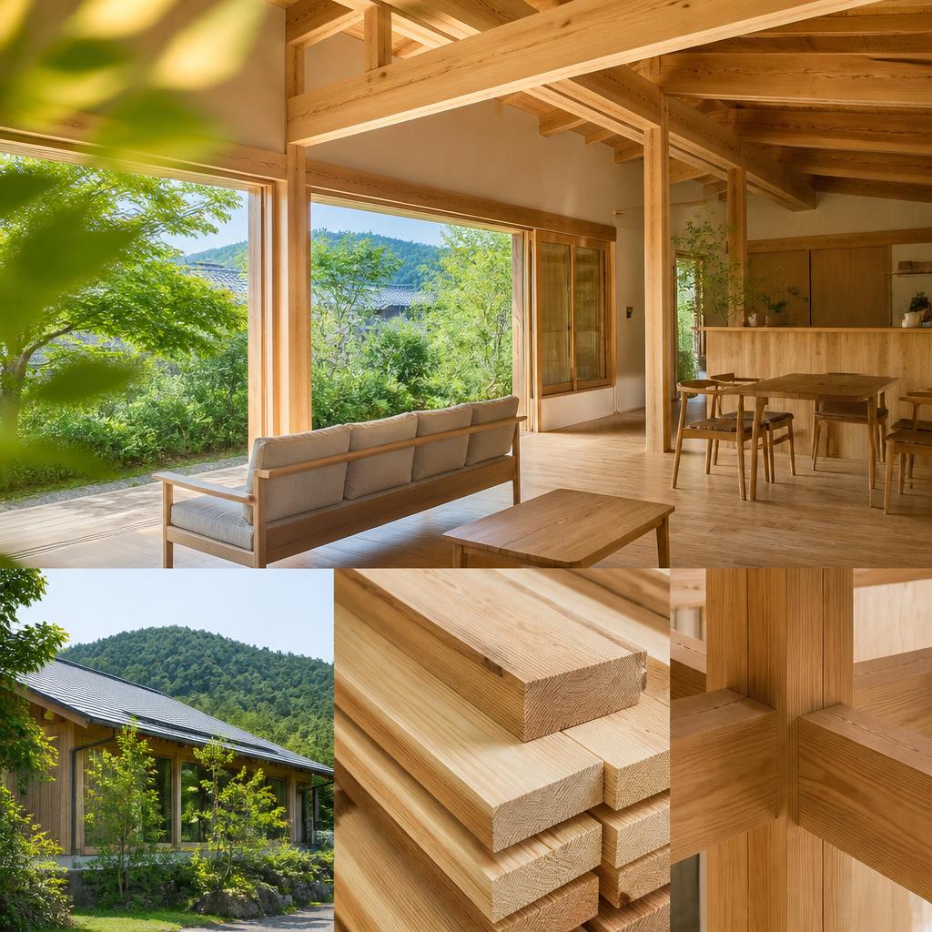 地元の木材を使用した家づくり